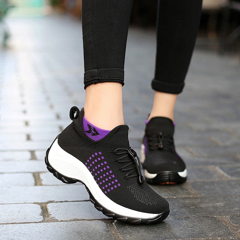 Chaussures Orthopédiques à lacets respirantes en maille d'air pour femmes